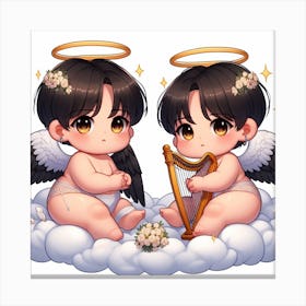 Sweet Angels Canvas Print