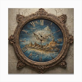 Clock Of The World Canvas Print