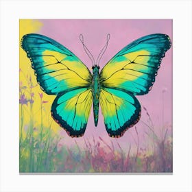 Illustration Graphic Butterfly In Tie Dye (3) Canvas Print