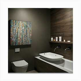 Modern Bathroom 2 Canvas Print