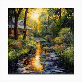 Impressionist Oasis Canvas Print