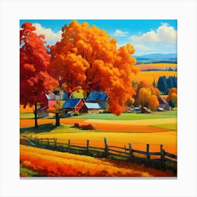 Autumn Farm 5 Canvas Print