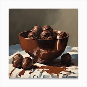 Chocolate Truffles Canvas Print