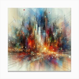 Abstract Cityscape 24 Canvas Print