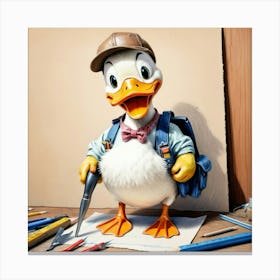 Donald Duck 43 Canvas Print