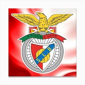 S.L. Benfica Logo Wall Art 3 Canvas Print