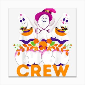 Nurse Halloween Outfit For Group Canvas Print