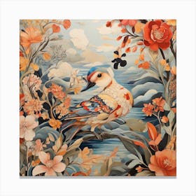 Bird On A Branch Canvas Print