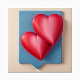 Love, heart, Valentine's Day Canvas Print