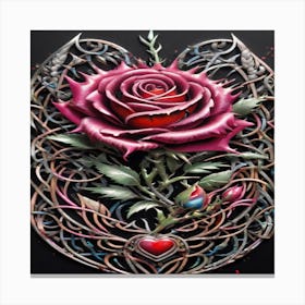 Celtic Rose Canvas Print