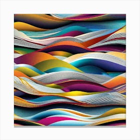 Wavy Paper Canvas Print