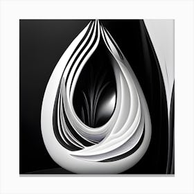 Layeredteardrop Canvas Print