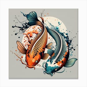 Koi Fish Canvas Print