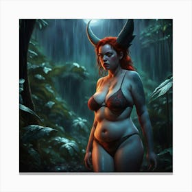 Demon Woman Canvas Print