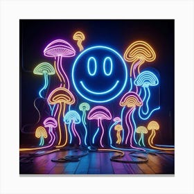 Happy Smiley Face Canvas Print