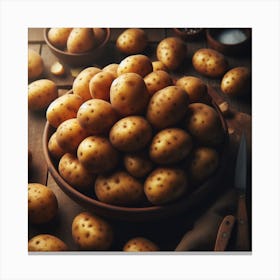 Potatoes In A Bowl Canvas Print