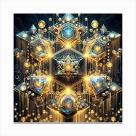 Quantum Grid 4 Canvas Print