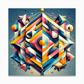 Geometric Abstract Art Canvas Print