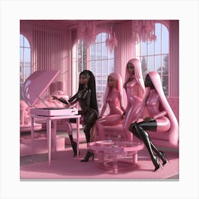 Pink Friday Girls Canvas Print