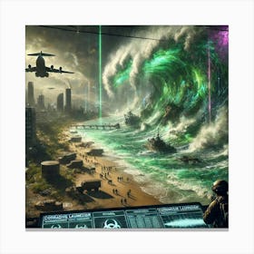 Corrosive Tsunami Launcher Impact Canvas Print