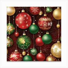 Christmas Ornaments 114 Canvas Print