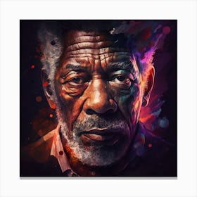 Morgan Freeman 4 Canvas Print