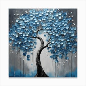 Blue Tree Canvas Print