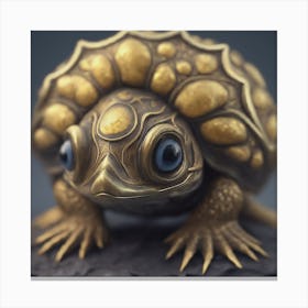 Golden Tortoise Canvas Print