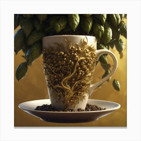 Tree Of Coffee Canvas Print