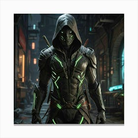 Cyber assassin Canvas Print