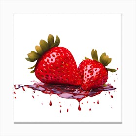 Fresh Strawberries Canvas Print