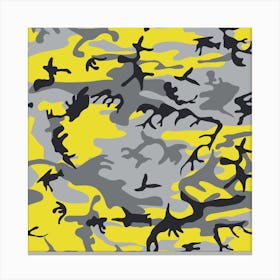 Yellow Camouflage, Gray Camouflage, Urban Camouflage, Military, Army Canvas Print