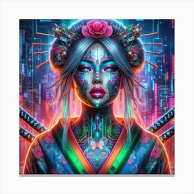 Samurai Girl 11 Canvas Print