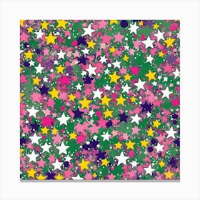 Splatter Stars Canvas Print