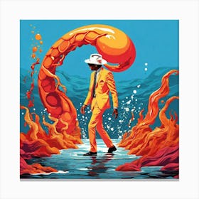 Man In The Yellow Suit Canvas Print