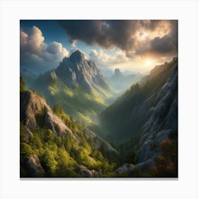 Mountain Landscape Canvas Print