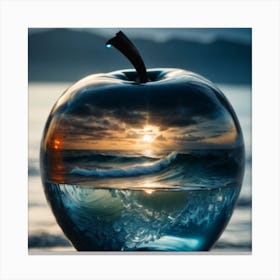 Apple At Sunset Canvas Print