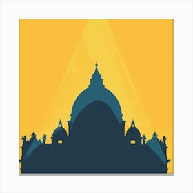 A Vatican City Minimal Illustration 1720444887 1 Canvas Print