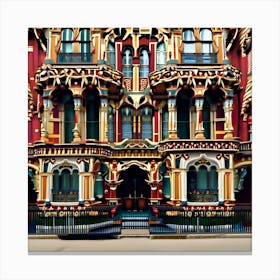 London Victorian Building Canvas Print