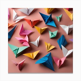 Origami Butterflies Canvas Print