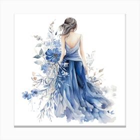 Blue Dress Canvas Print