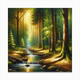 Calm Creek Canvas Print