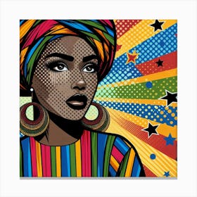 Oluchi Pop African Woman Canvas Print