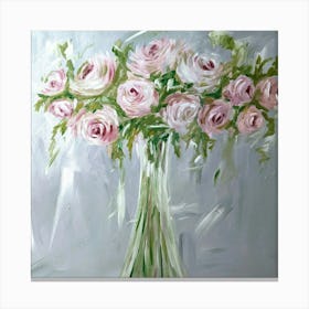 Light Pink Flowers Canvas Print