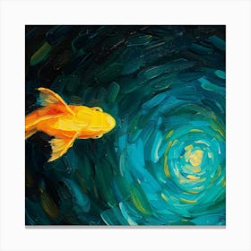 Goldfish In A Black Hole Canvas Print