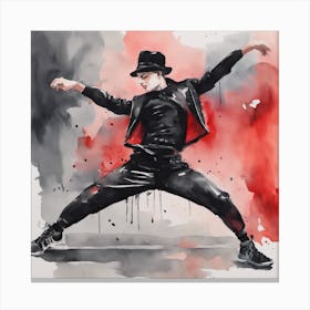 Michael Jackson Dancer Canvas Print