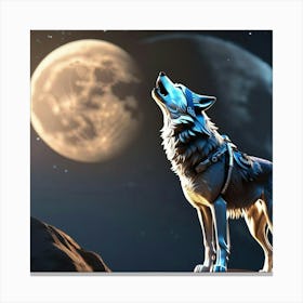 Howling Wolf Canvas Print