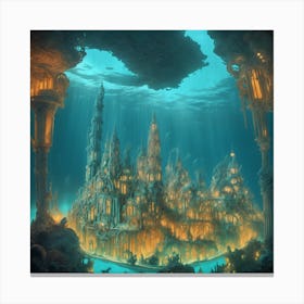 Underwater City Canvas Print