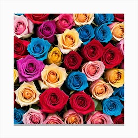 Colorful Roses Background 43 Canvas Print