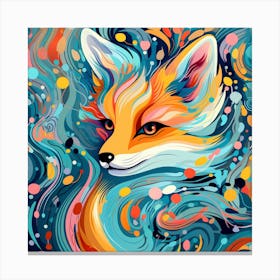 Fox Painting 3 Canvas Print